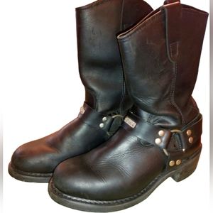 EasyRider Black Leather Tall Harness Motorcycle Biker/Engineer Boots Mens 9